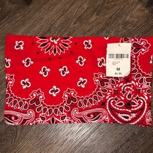 Bandana print bandeau top